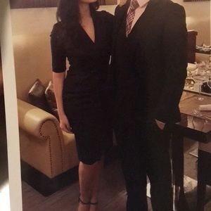 Deep/navy blue bodycon dress. Worn once.